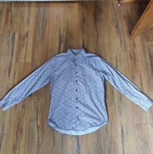 Vintage flower design dress shirt